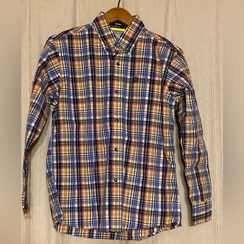 Wrangler George Strait Cowboy Cut Collection Youth Large Long Sleeve Button Down